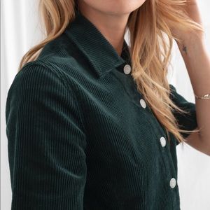 ISO: & Other Stories Corduroy Utility Mini Dress